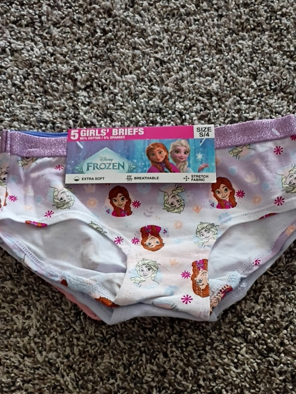 Disney Frozen Girls Briefs - Pink, Purple, White
